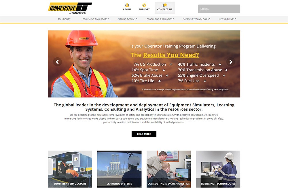Immersive Technologies – Website Design & Development