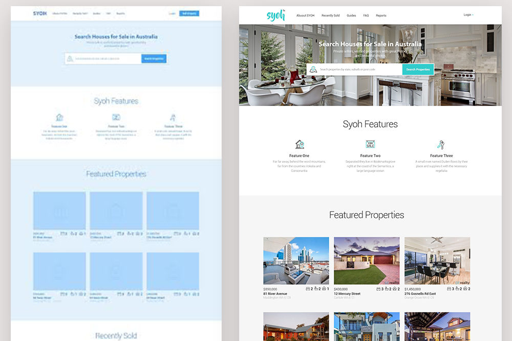 Syoh – UX/UI Design & Front End Development